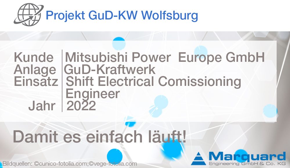 Projekt GuD-KW Wolfsburg_Shift Electrical Comissioning Engineer